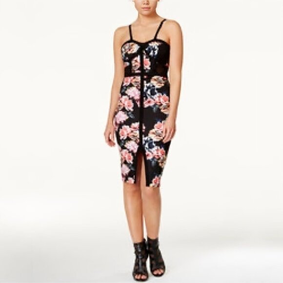 Material Girl Dresses & Skirts - 2/$24 NWT Material Girl Slip Dress Floral Caviar Black Combo XS #A0295 TRB2